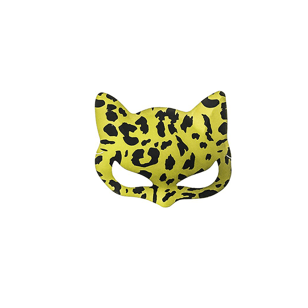 Μασκα Γατα Animal Print 17.5X13Cm 2 Χρωματα