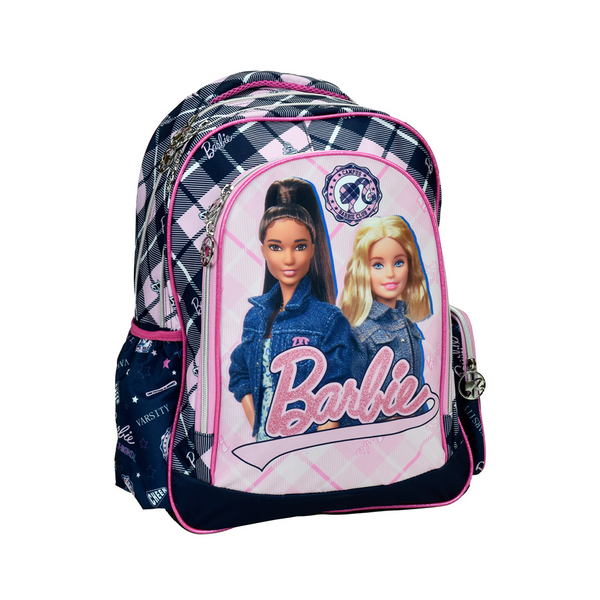 Gim Τσάντα Πλάτης Δημοτικού Οβάλ Barbie Varsity