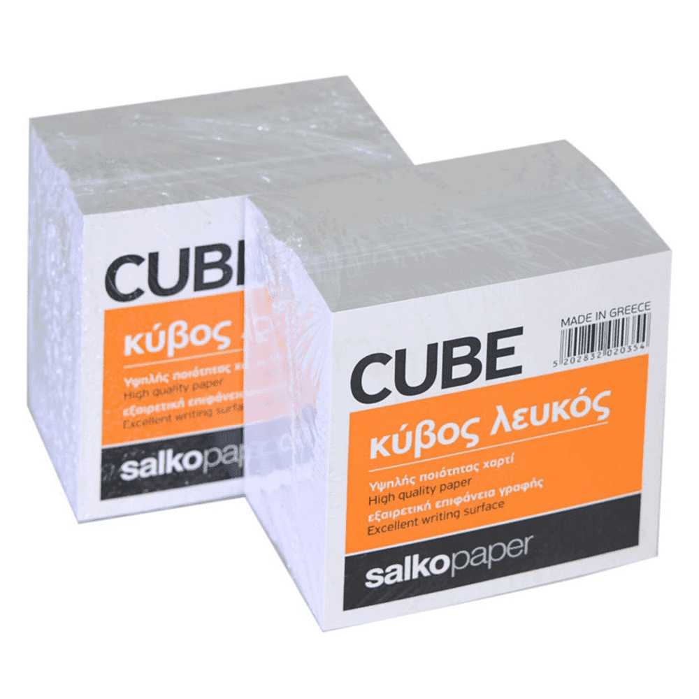 Μπλοκ Κυβοι Λευκοι Cube Γιγας