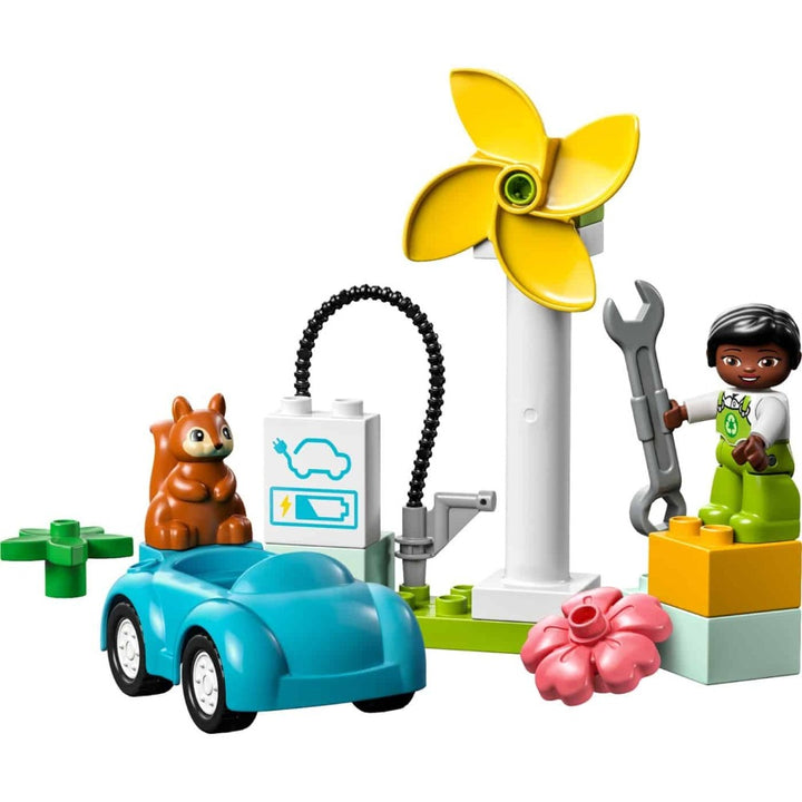 10985 Lego Duplo Ανεμογεννητρια Και Ηλεκτρικο Αυτοκινητο