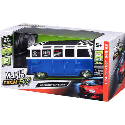 Maisto Tech New Street Cars 1:24 Volkswagen Van 'Samba'