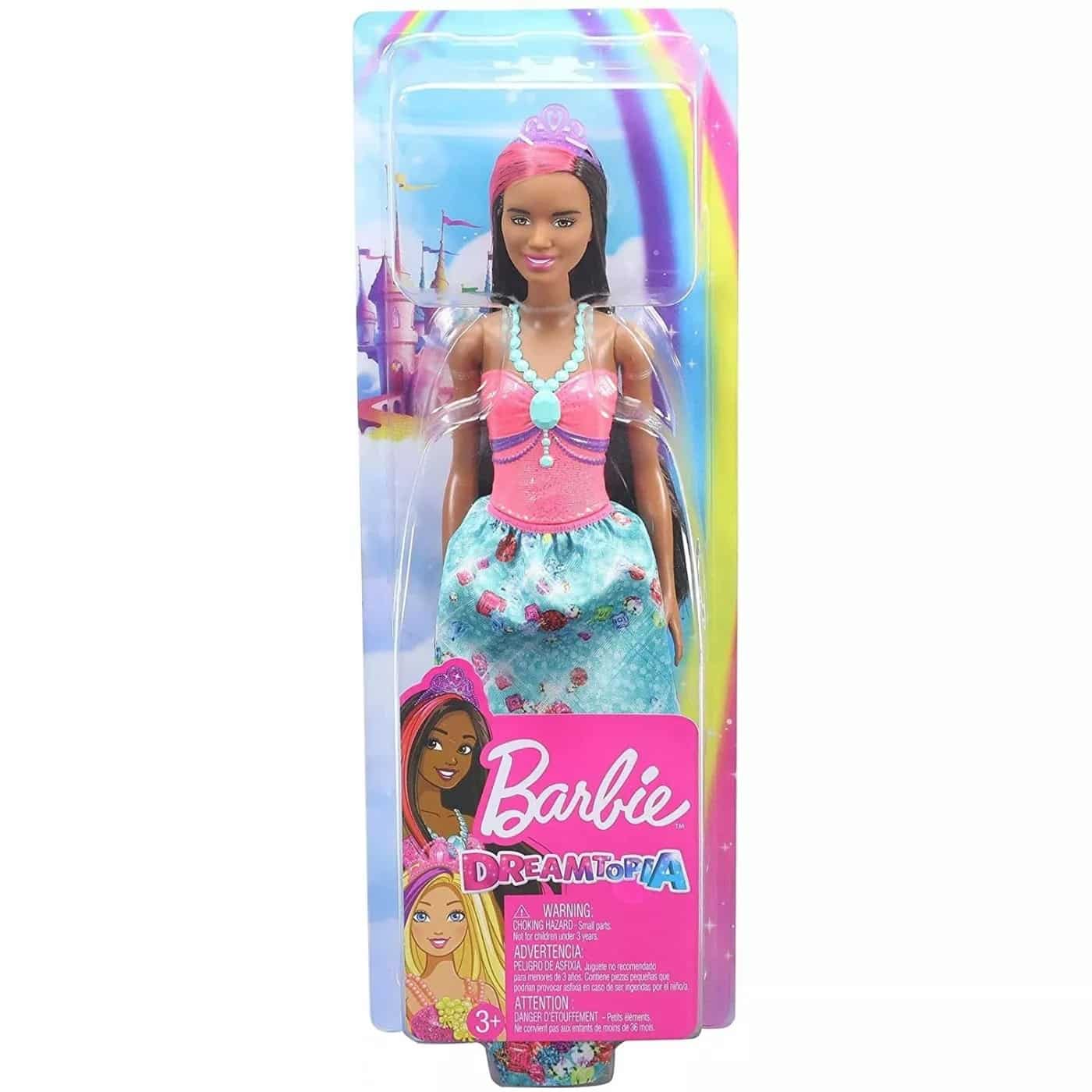 Mattel Barbie Dreamtopia Κουκλα Πριγκιπισσας Μελαχρινη Σκουρο Δερμα