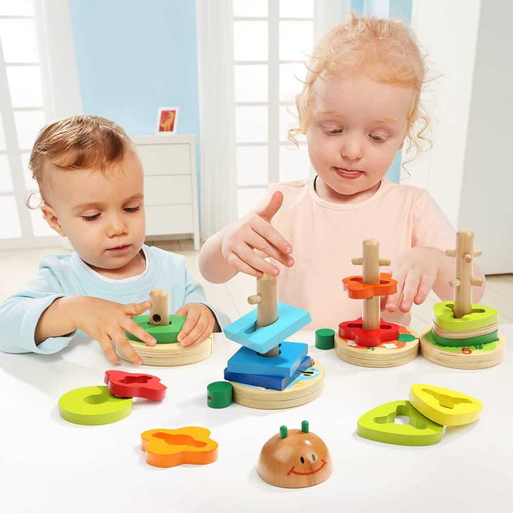 Top Bright Caterpillar Stacking Set