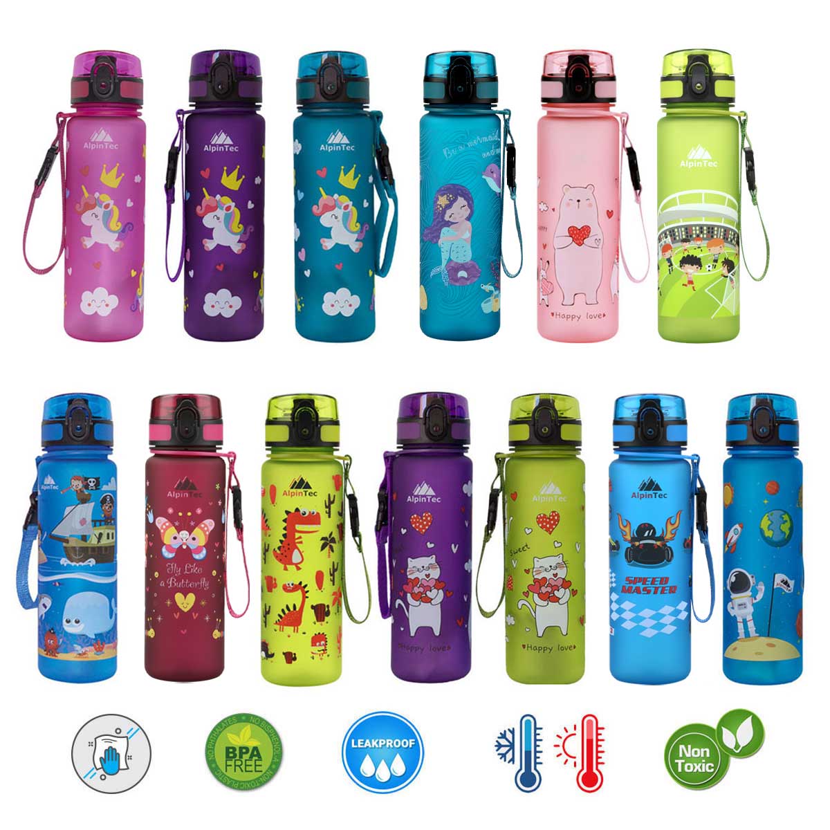 Alpintec Παγουρι Kids 500Ml Rasberry Butterfly