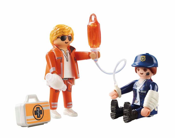 70823 Playmobil Duopack Διασωστης &Amp; Αστυνομικος