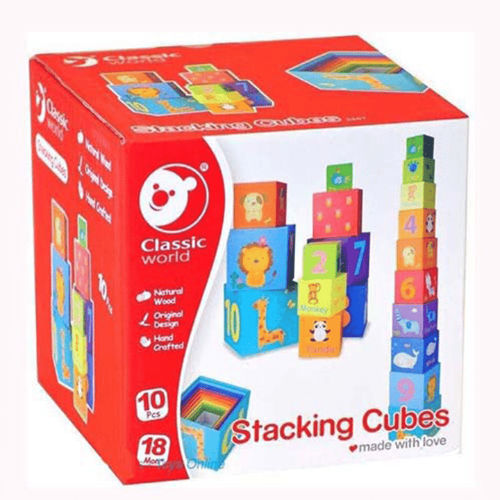 Classic World Stacking Cubes- Παιχνιδι Στοιβαξης Cl3567