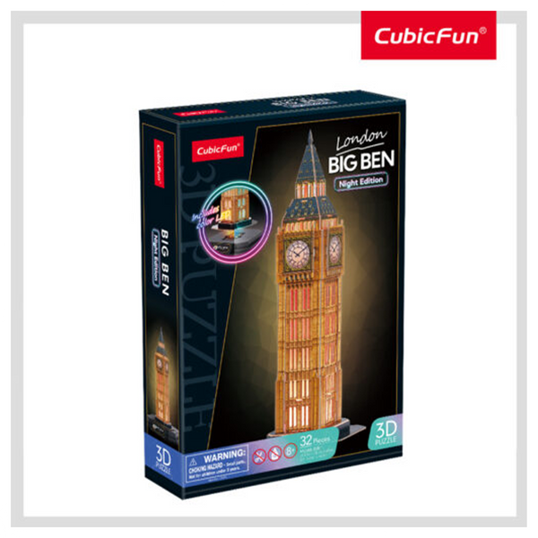 Cubic Fun 3D Puzzle Big Ben Night Edition (Led)