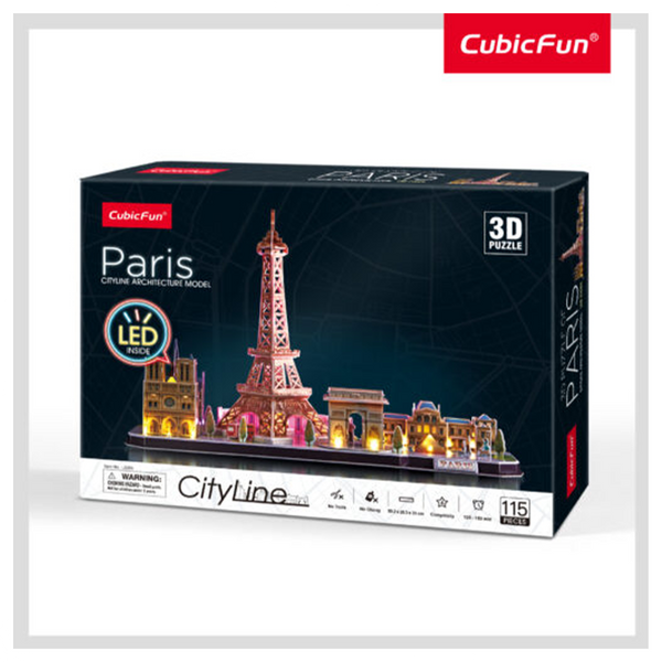 Cubic Fun 3D Puzzle City Line Paris (Led)