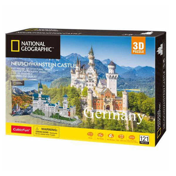 Cubic Fun 3D Puzzle Neuschwanstein Castle National Geographic