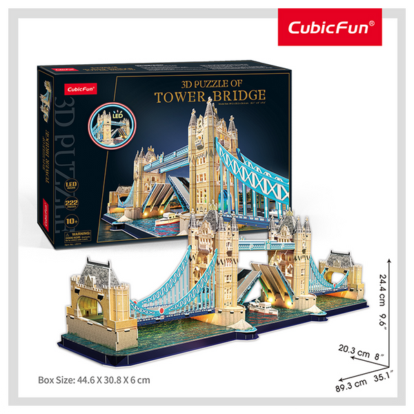 Cubic Fun 3D Puzzle Tower Bridge (Led)