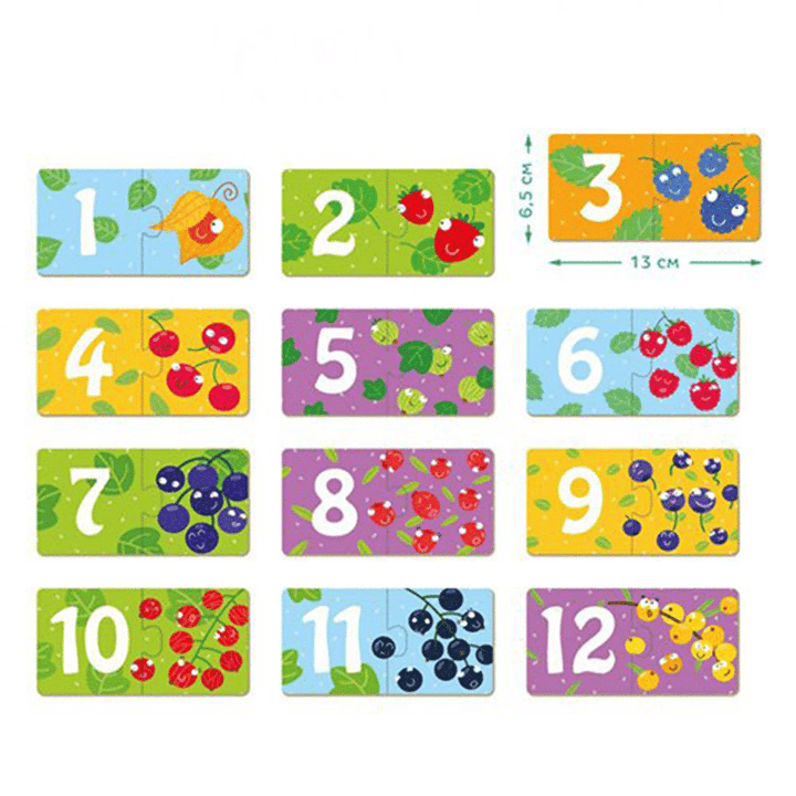 Dodo Puzzle Duo Berries 12 Puzzles