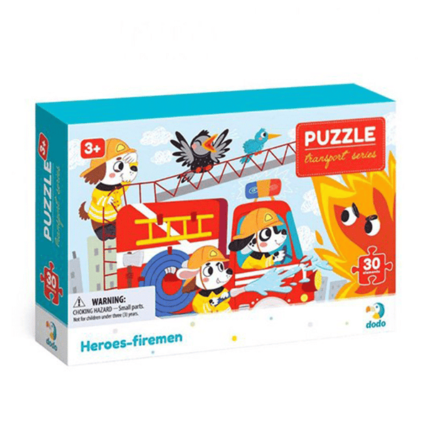 DODODodo Puzzle Transport Series – Heroes Firemen 30 Τμχpapell.gr