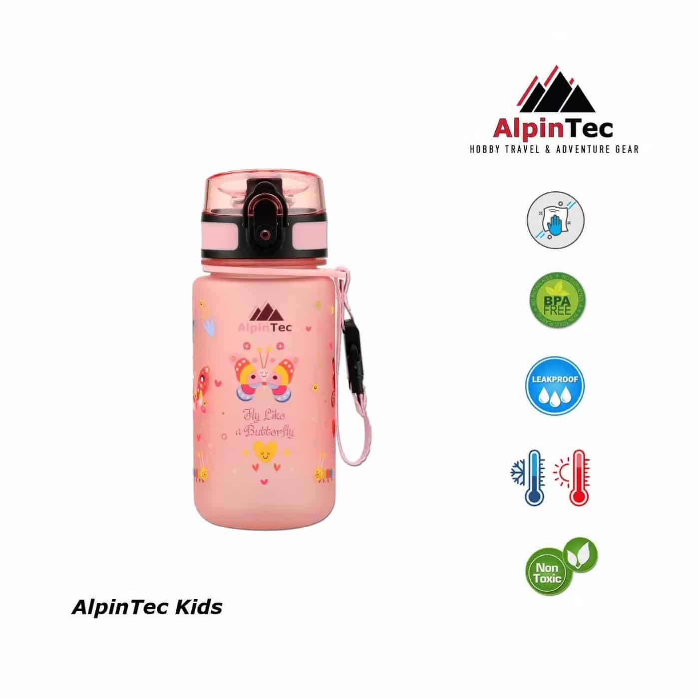 Alpintec Παγουρι Kids 350Ml Flamingo Butterfly