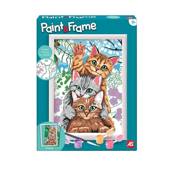 Paint & Frame Ζωγραφίζω Με Αριθμούς Funny Kitties