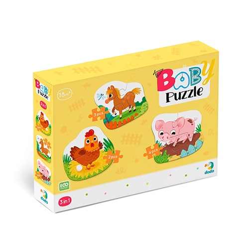 Puzzle 3 In 1 Day In The Farm – Μια Μερα Στη Φαρμα