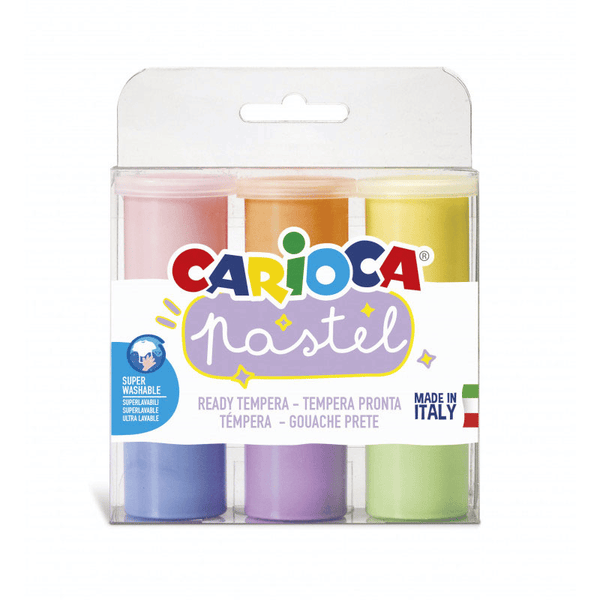 Carioca Tempera 6 Χρωματα Pastel