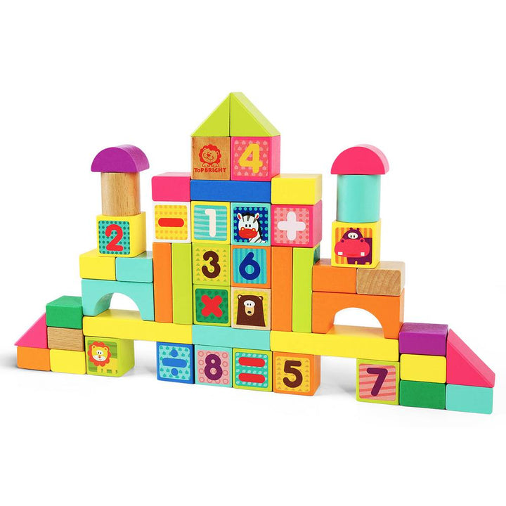 Top Bright Animal Blocks 50 τμχ