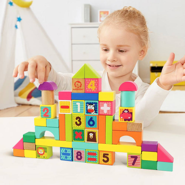 Top Bright Animal Blocks 50 τμχ