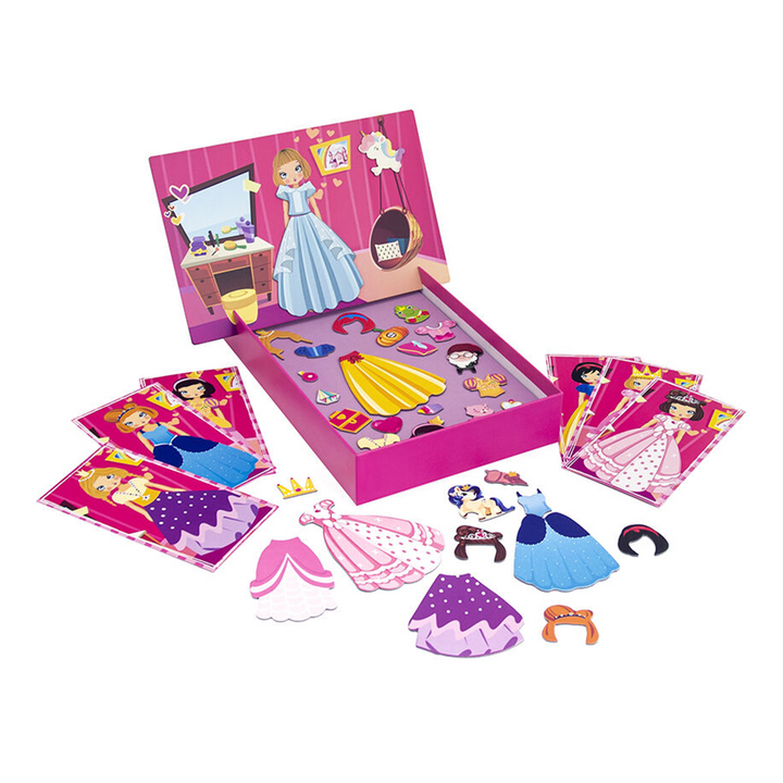 AS Magnet Box Πριγκίπισσες Dress Up Mix And Match 34 Εκπαιδευτικοί Χάρτινοι Μαγνήτες Για 3+ Χρονών