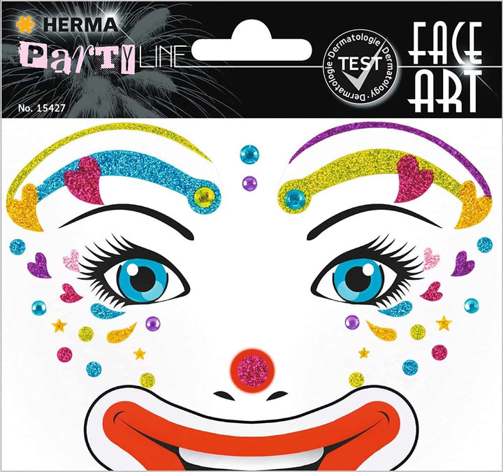 Herma Face Art Sticker Clown Annie