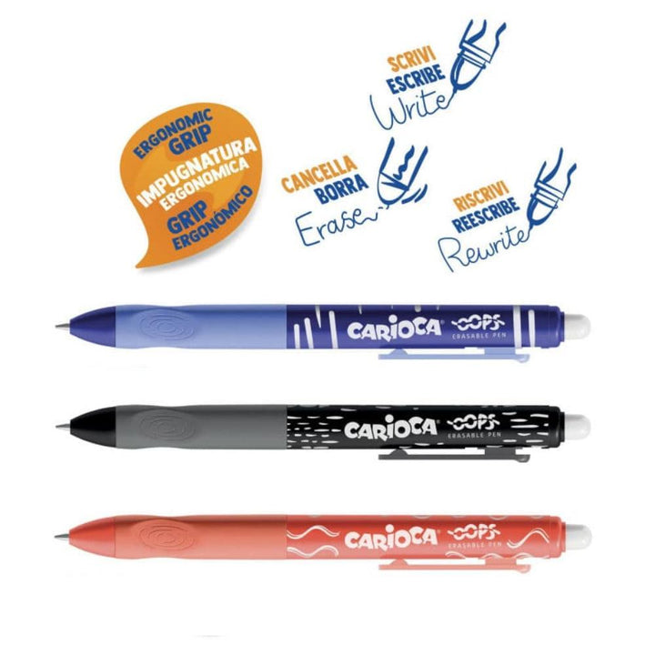 Carioca Oops Erasable Pen Black