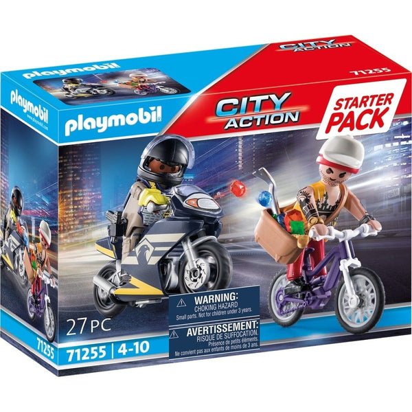 71255 Playmobil City Action Starter Pack Αστυνομικh Καταδiωξη Ληστή Κοσμημaτων