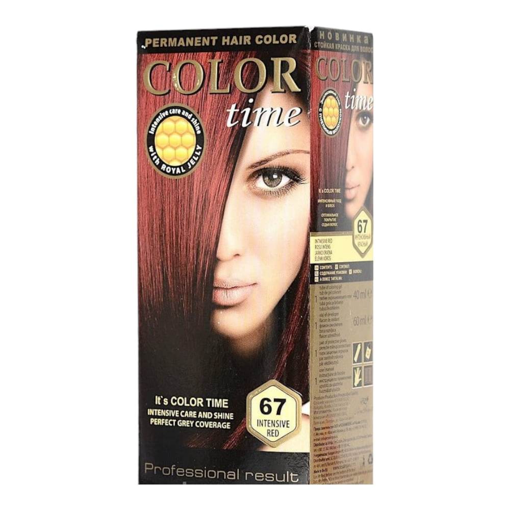 Color TimeColor Time Μόνιμη Βαφή Μαλλιών Gel Nο67- Intensive Redpapell.gr