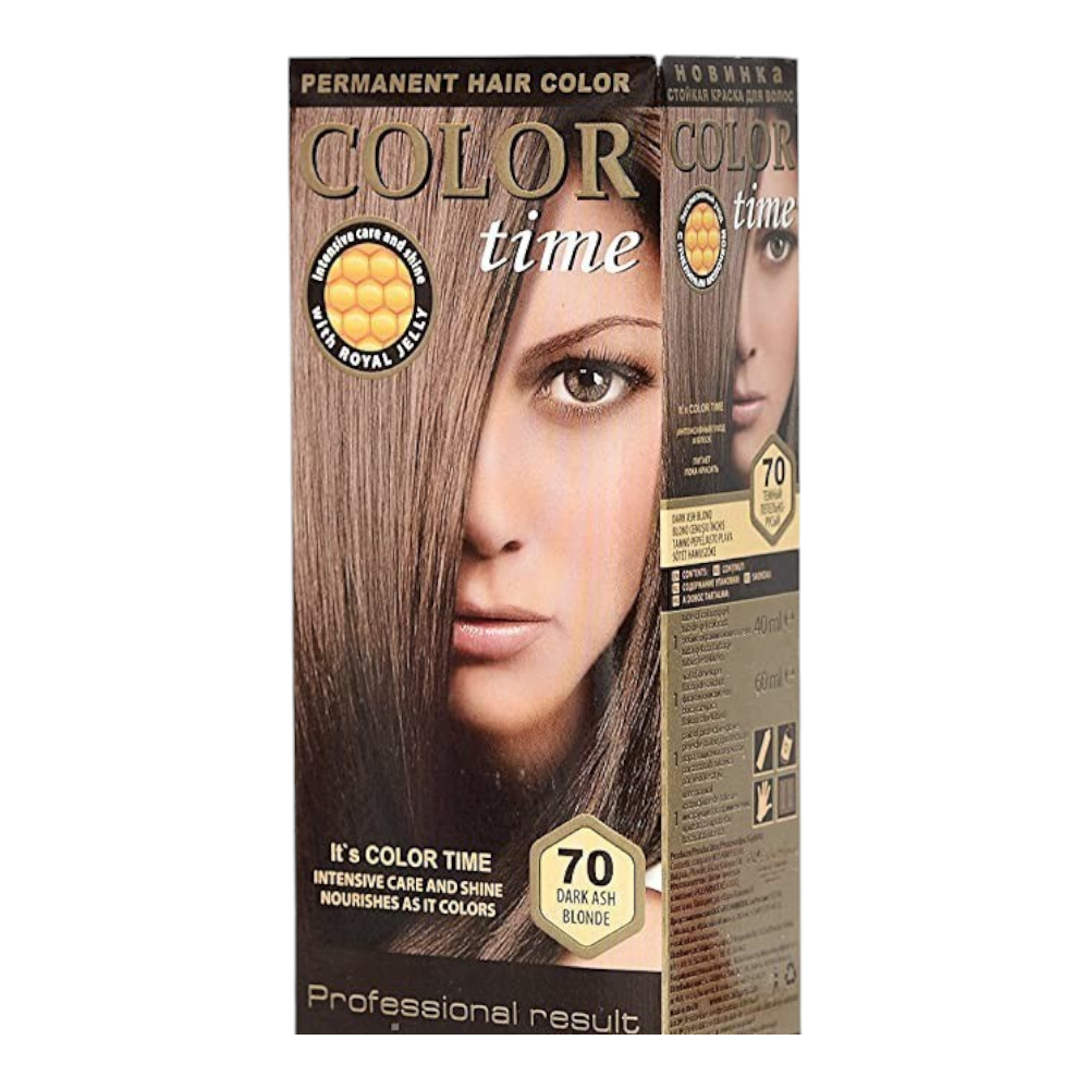 Color TimeColor Time Μόνιμη Βαφή Μαλλιών Gel Nο70- Dark Ash Blondepapell.gr