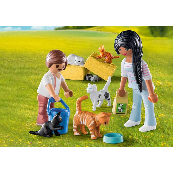 71309 Playmobil Country Οικογeνεια Με Γατοyλες