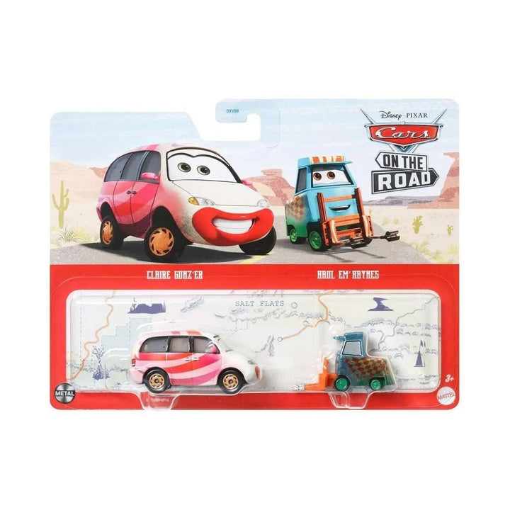 Mattel Disney Pixar Cars On The Road Metal Claire Gunz Er And Haul Em Haynes Αυτοκινητάκια - Σετ Των 2