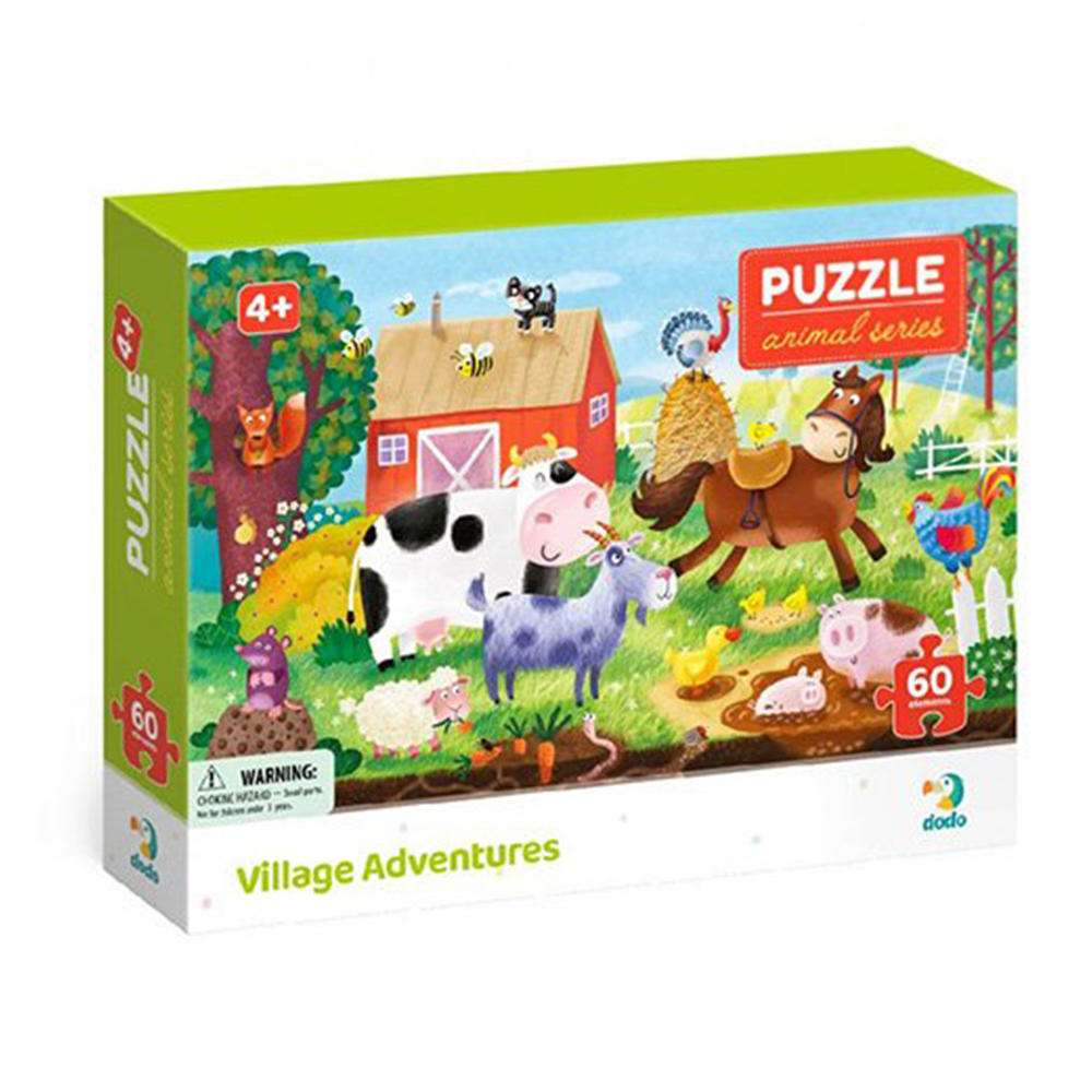 Dodo Puzzle  Animal Series – Village Adventures 60 Τμχ