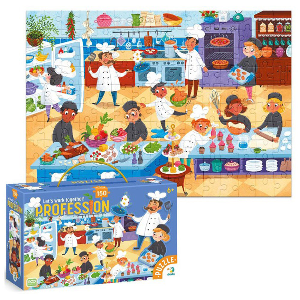 DodoDodo Puzzle Επαγγέλματα Σεφ 150 Τμχpapell.gr