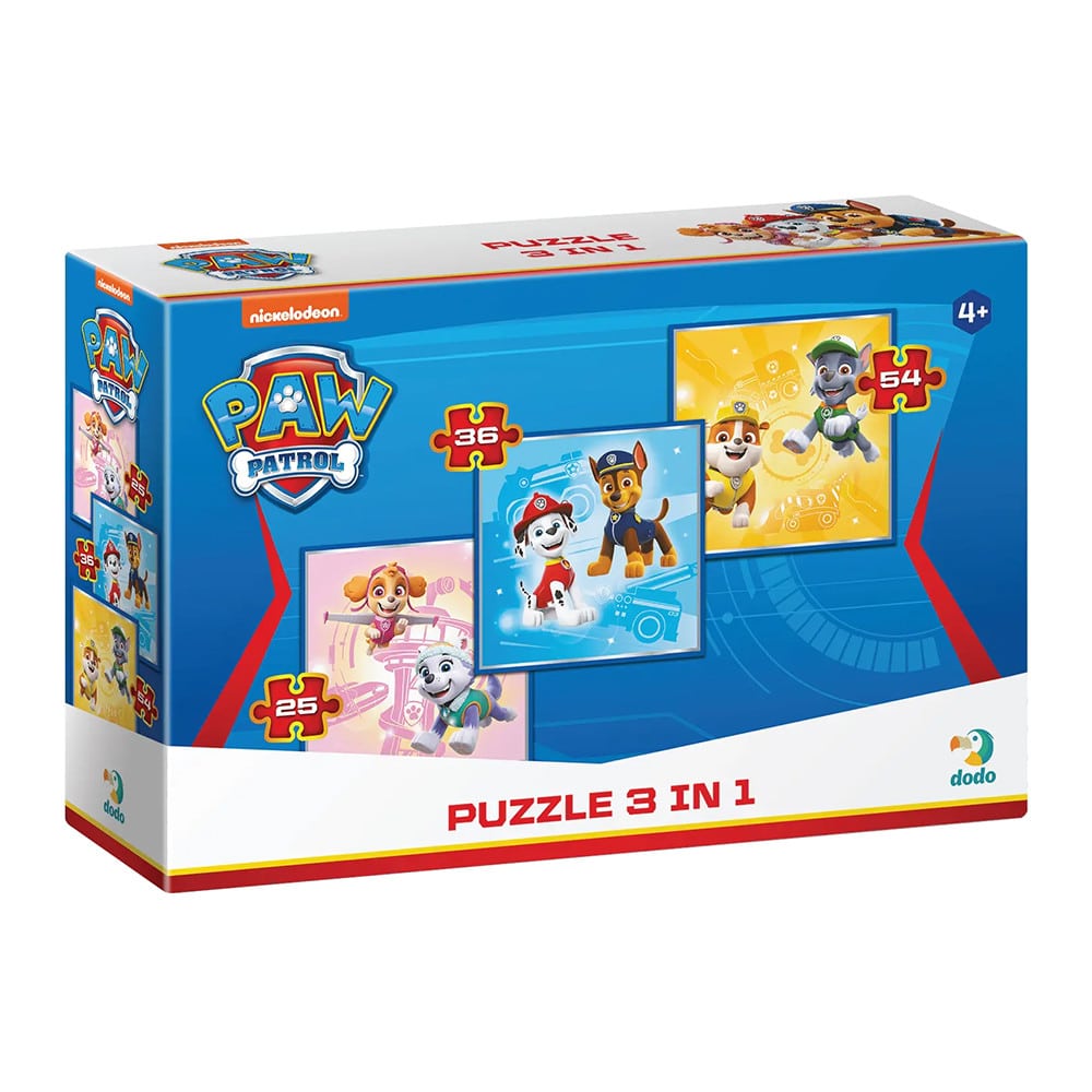 Paw Patrol Puzzle 3 In 1