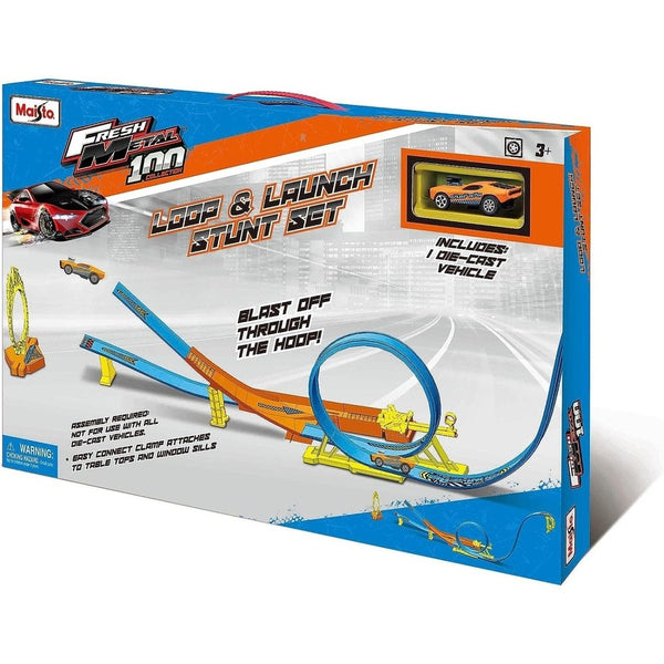 Maisto Fresh Metal Loop &Amp; Launch Stunt Set