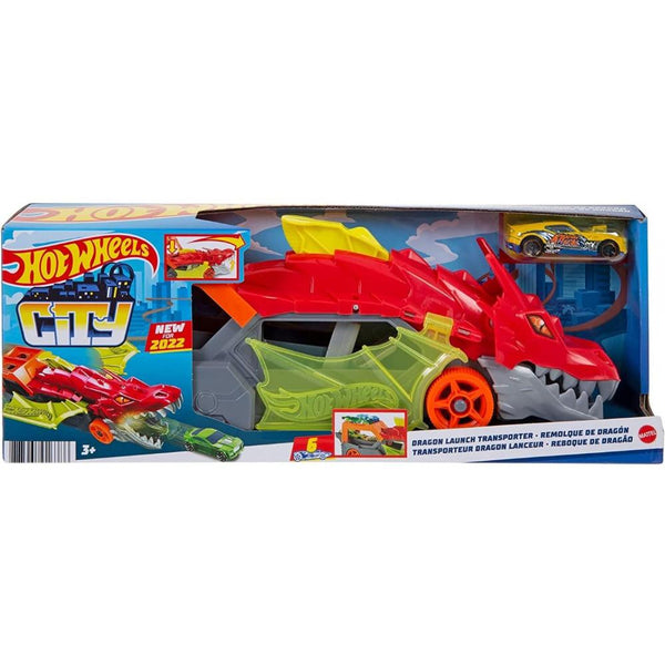 Hot Wheels Dragon Launch Transporter Νταλίκα Δράκος