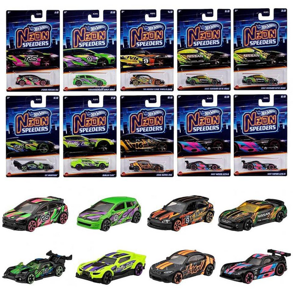 Hot Wheels Αυτοκινητάκι Neon Speeders Διάφορα Σχέδια