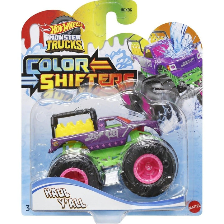 Mattel Hot Wheels Οχήματα Monster Trucks Χρωμοκεραυνοι Cs Haul Yall