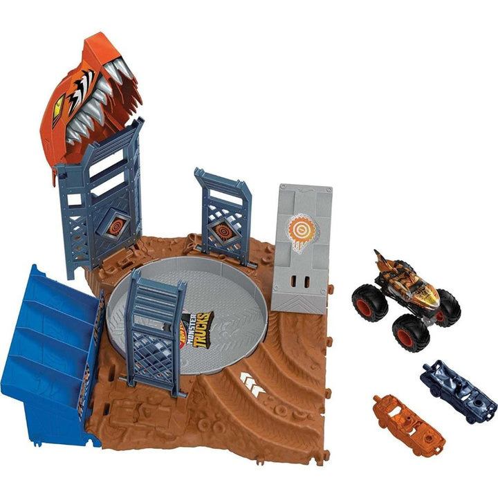 MATTELMattel Hot Wheels Monster Trucks Arena Smashers Tiger Shark Spin-Out Μεσαίαpapell.gr