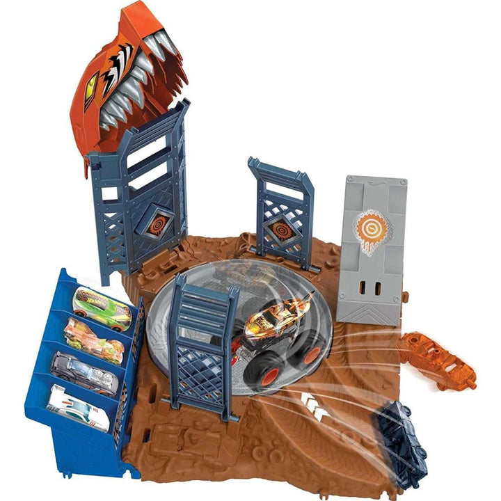 MATTELMattel Hot Wheels Monster Trucks Arena Smashers Tiger Shark Spin-Out Μεσαίαpapell.gr