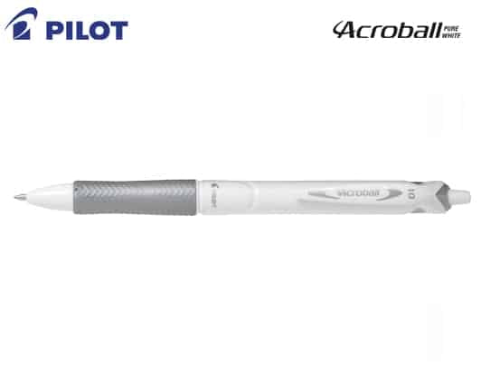 Pilot Στυλο Acroball Pure White Medium Μαυρο