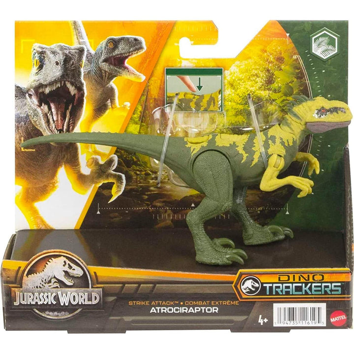 Mattel Jurassic World Strike Attack Dinosaur Toy Atrociraptor Νεες Φιγουρες Δεινοσαυρων Με Σπαστα Μελη