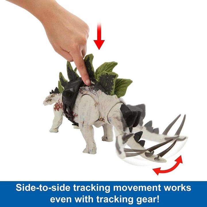 Mattel Jurassic World Dominion Dinosaur Figure Gigantic Trackers Stegosaurus Μεγαλοι Δεινοσαυροι 35 Εκ