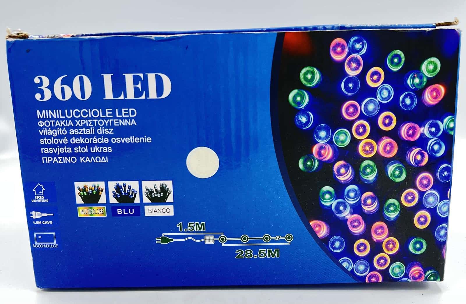 Λαμπακια 360 Led Ψυχρο Λευκο