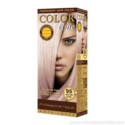 Color TimeColor Time Μονιμη Βαφη Μαλλιων Gel Nο95- Light Pink Blondpapell.gr