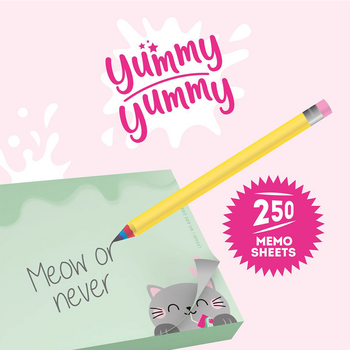 Legami Yummy Yummy Memo Pad Kitty 250 Φύλλα