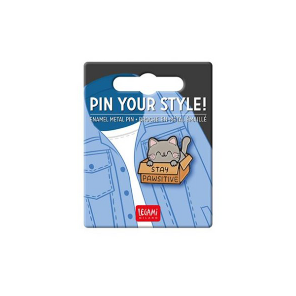 Legami Pin Your Style! Μεταλλική Καρφίτσα Stay Pawsitive Γατούλα