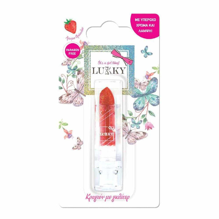 Lukky Lipstick With Glitter 3 Χρωματα