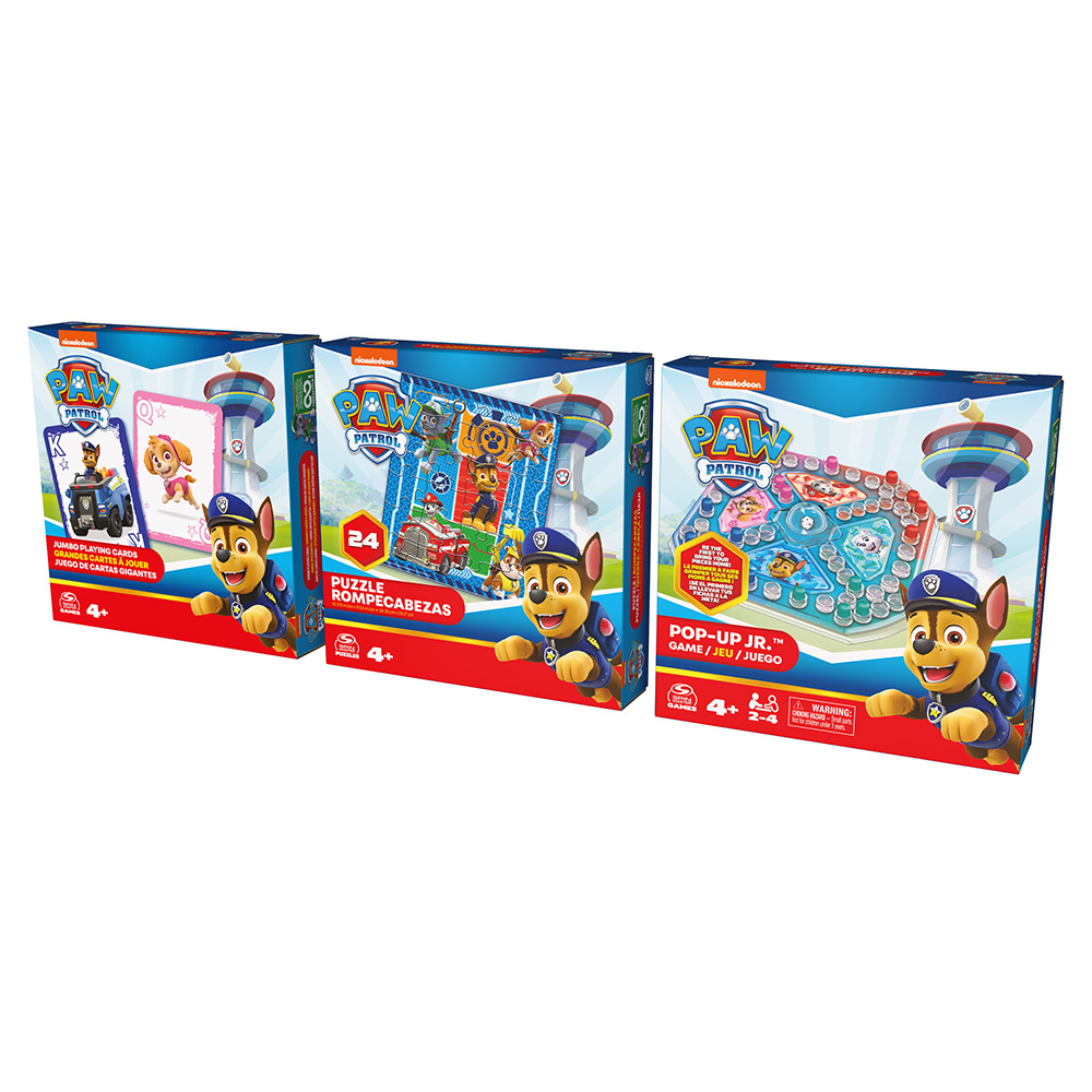 Spin MasterSpin Master Paw Patrol: Game Bundle- Jumbo Cards, Pop-Up Game, 24-Piece Puzzlepapell.gr