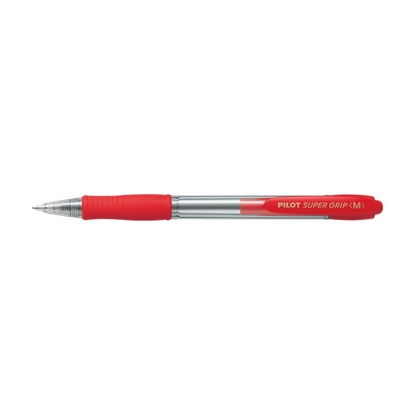 Pilot Στυλό Super Grip Medium 1.0Mm Κόκκινο