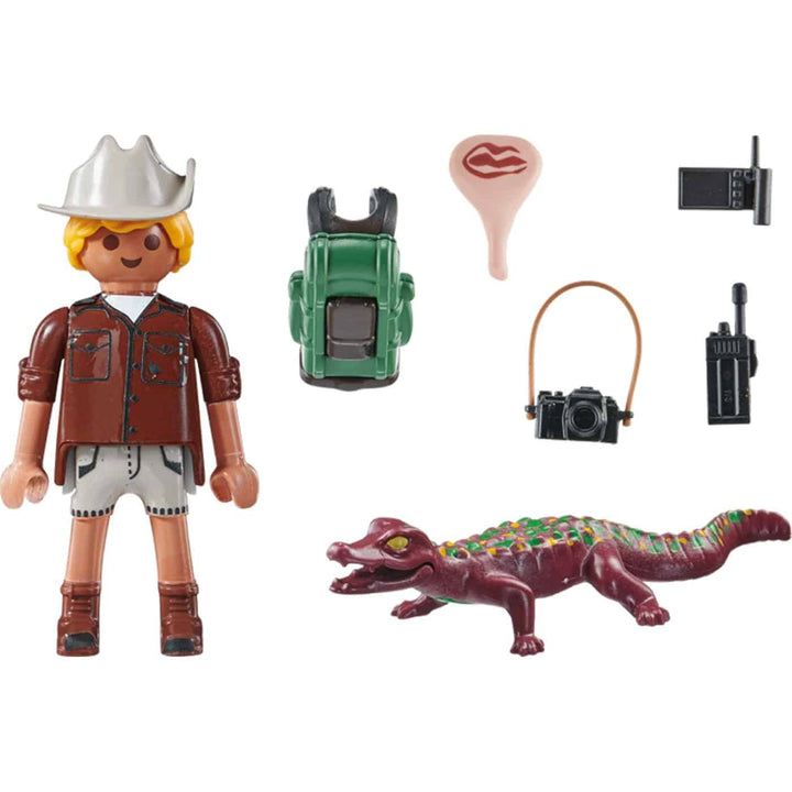 71168 Playmobil Special Plus Εξερευνητhς Με Αλιγaτορα